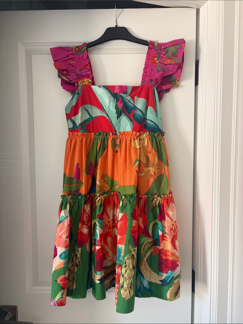 FARM Rio Foliage Mix Mini Dress Small - Picture 2 of 4